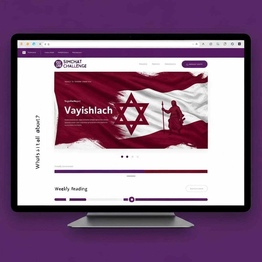 Simchat Torah Challenge — Vayishlach weekly Torah portion page