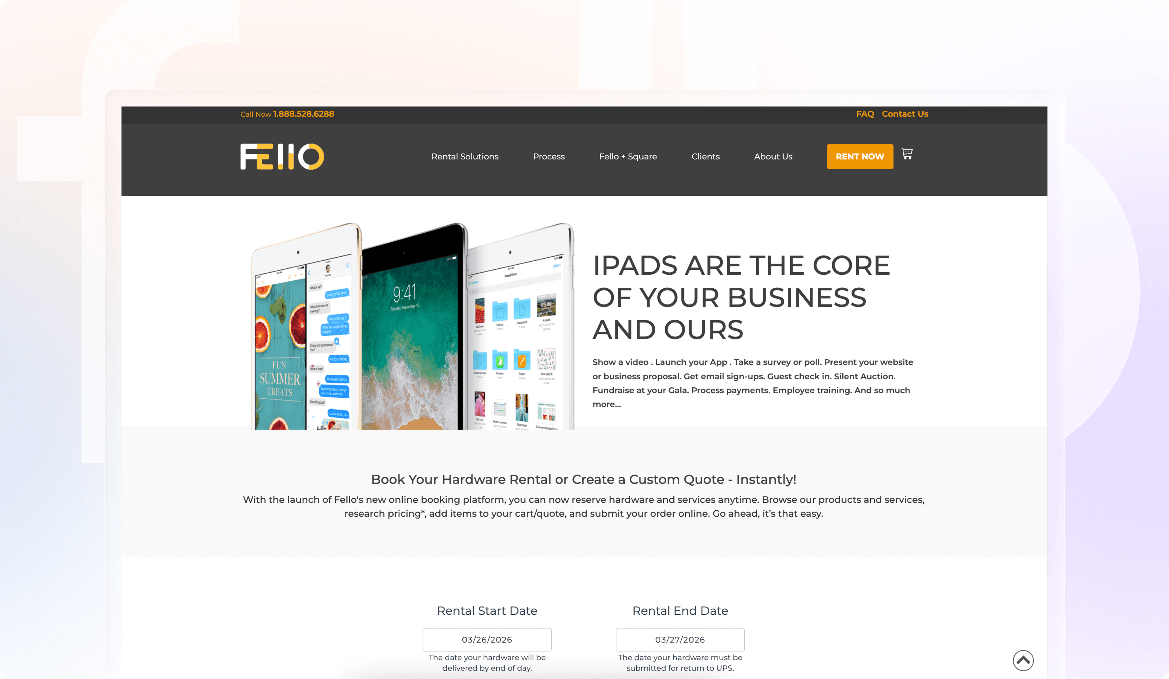 iPads are the core of your business and ours